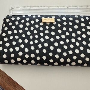 Kate Spade Polka Dot Black and White Wallet